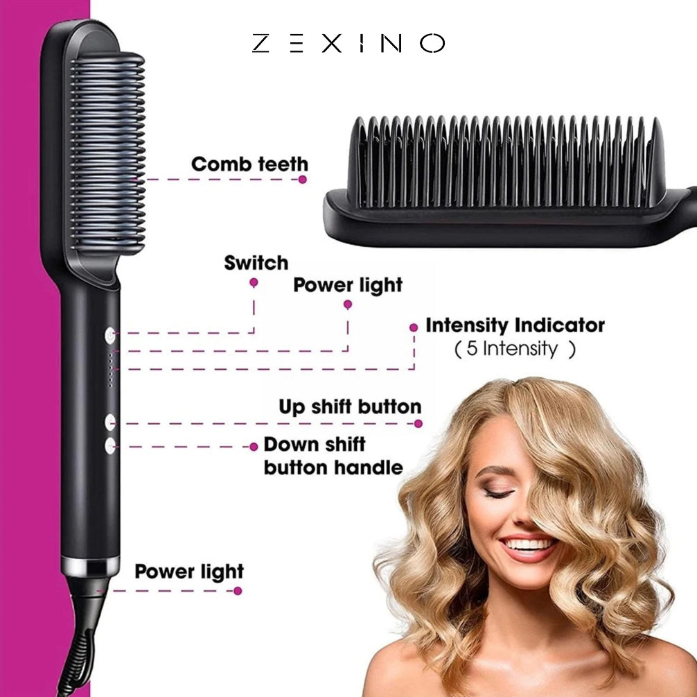 Portable Hair Straightener Brush